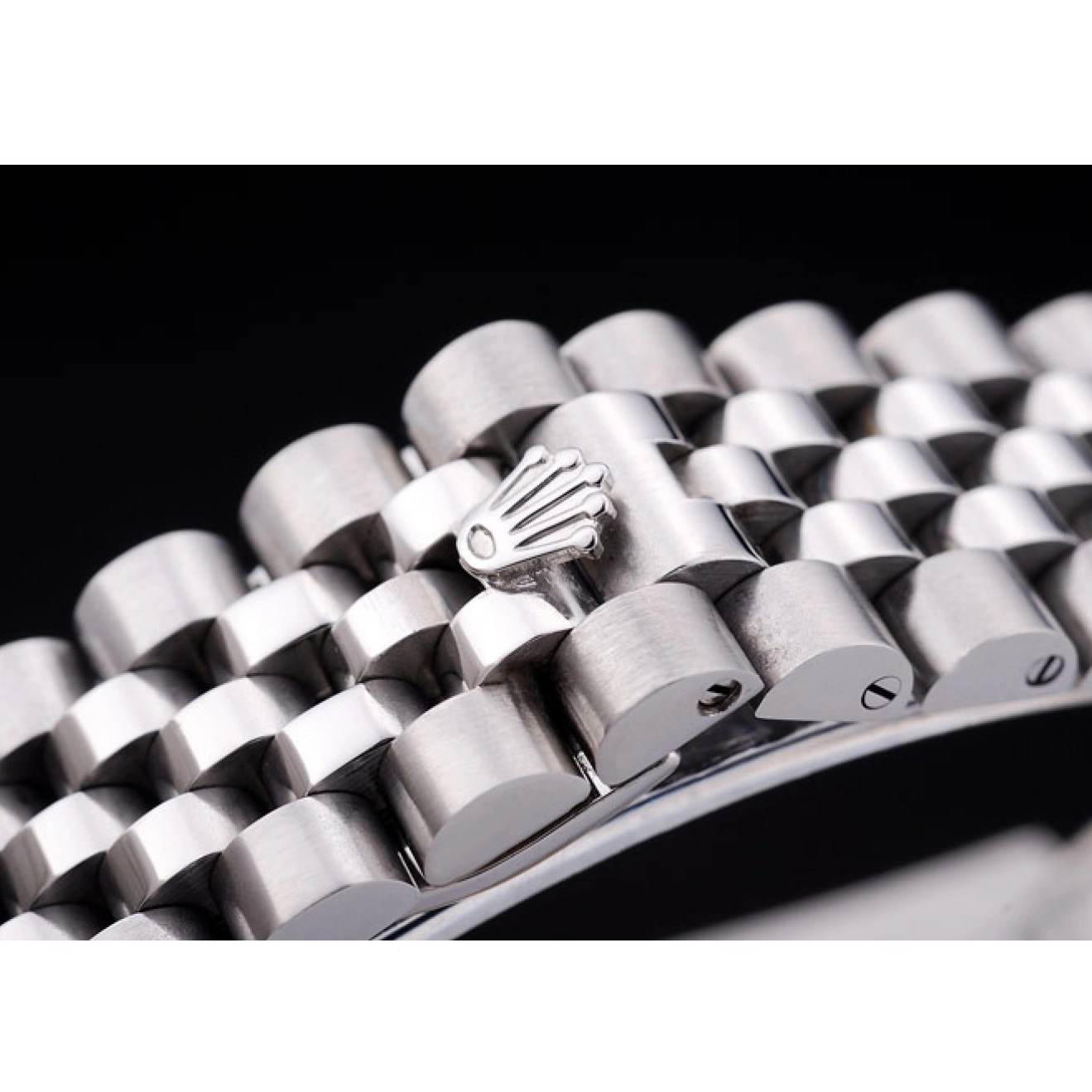 Aaa fake watches 7457 Bezel Dial Datejust Rolex Ribbed Silver 0821